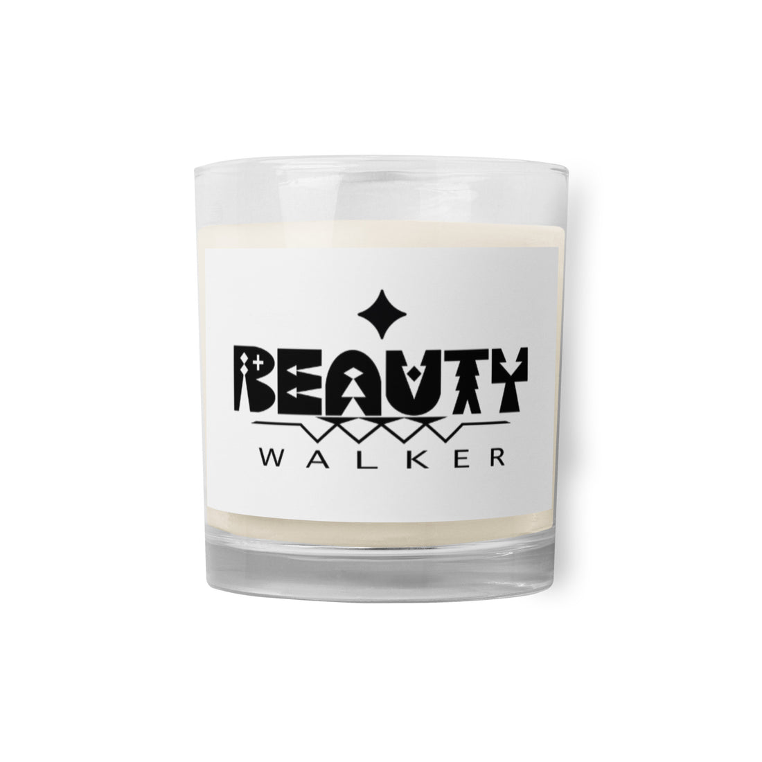 Glass jar soy wax candle